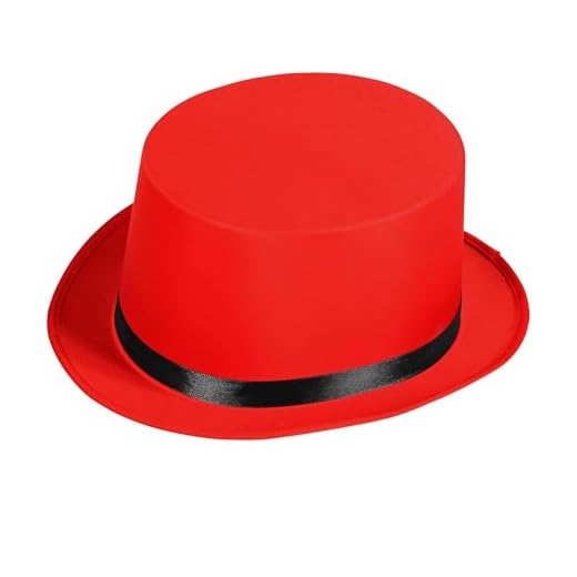 W WIDMANN MILANO Party Fashion - Cappello a cilindro da ringmaster, copricapo, accessorio, carnevale, festa a tema