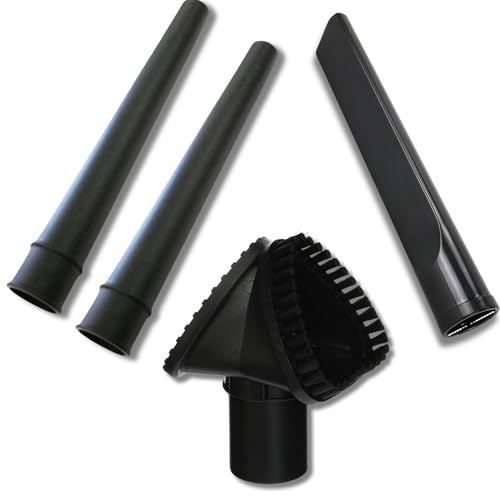 ALL PARTS ETC. Vacuum Attachments for Bissell Vacuum Cleaners – 16” Extension Wands, Dust Brush, Upholstery Tool & 12” Crevice Tool – Compatible with 1.25” Fittings – Commercial & Janitorial Use