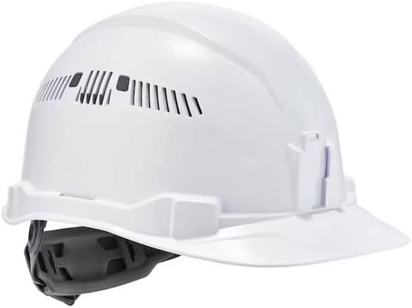 White Class C Hard Hat Cap Style Vented, Mfr: 8972-A
