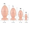 Jixaxe Riesiger Analplug 7 Größen XXL Anal Dildo Buttplug Anal Plug Riesen Dildo für Anus Expansion G-Punkt Stimulation Masturbator Sex Spielzeug für Frauen Männer Extreme Sex Toys (Schwarz, XL) #1