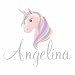 Custom Name Unicorn Nursery Wall Decal - Girls Personalized Name Unicorn Wall Sticker - Custom Name Sign - Custom Name Stencil Monogram - Girls Nursery Wall Decor
