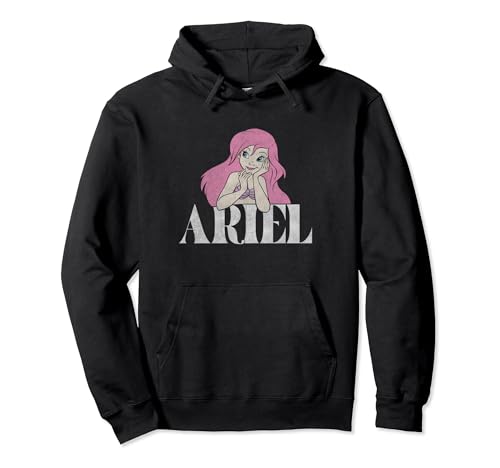 Hoodie Disney Ariel La Petite Sirène, pull imprimé avec portrait de film pour fan d'animation.