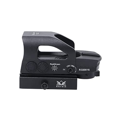 Red Win 1 MOA Red Dot Sight 1x33 Red Dot Scope Waterproof & Shockproof 6 Level Digital Illumination Multi Reticle