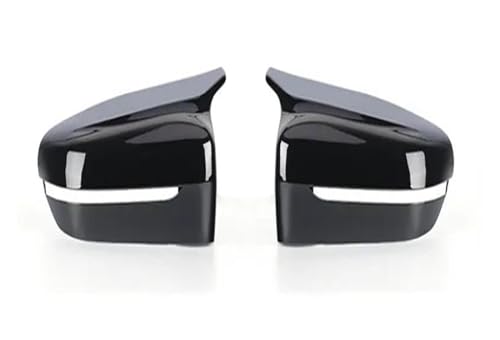 Coque rétroviseur noir brillant style carbone pour BMW G30 G20 G22 G11