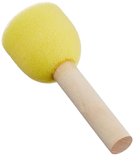 KREUL 72160 - Schwammstupf Pinsel 4er Set, universell geeignet, Durchmesser ca. 40 mm, 30 mm, 20 mm und 13 mm