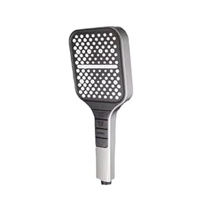 AMZBNEIDI 7-Gang Einstellbarer Duschkopf Silver Shower Set