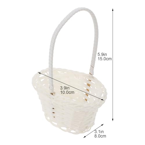 Panier de Pâques tressé avec anse idéal pour cadeaux et compositions - 4