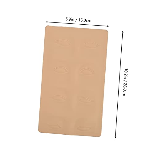Beavorty 3pcs Simulated Practice Skin for Microblading Eyeliner Double-sided Silicone Training Material for Beginners - Image 3