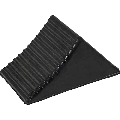 Image of Buyers Products WC1467A Wheel Chock, Rubber, 5 x 6 x 5 Inch, Ideal for Utility Vehicles and Trailers, Reinforced Rubber Design for Durable Continued Use, Black (Pack of 4)