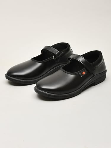 Image of Titas Uniform School Shoes for Kids Girls with PVC | Stylish & Lightweight | Comfortable Footbed