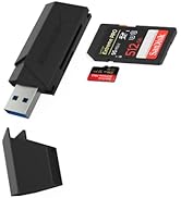SABRENT SuperSpeed 2-Slot USB 3.0 Flash Memory Card Reader for Windows, Mac, Linux, and Certain A...