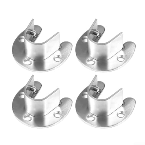 Support de placard robuste en acier inoxydable pour installation de tringle à vêtements de 22 mm