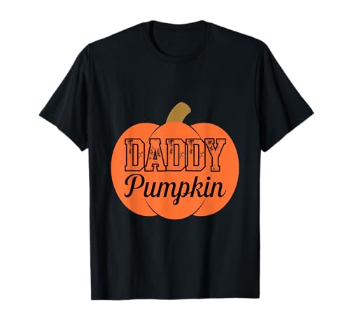 Daddy Pumpkin Matching Family Halloween Grupo de Acción de Gracias Camiseta