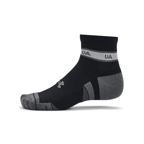 Under Armour 1382943-1-XL Unisex UA Performance Tech 3-Pack Quarter Socks Black XL4