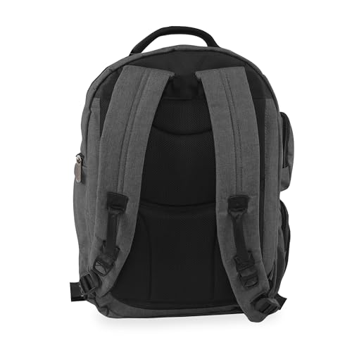 ORIGINAL PENGUIN Fletcher Laptop Backpack, Black Crosshatch, Medium3