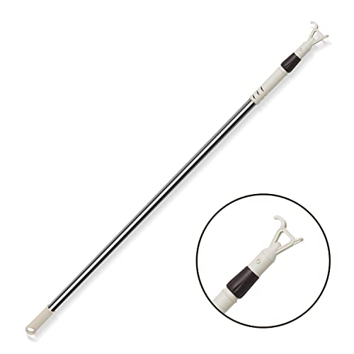 Makefeile Tension Rod Blinds Shads Push Pull Adjustable Rod For Skylight Cordless Window Blinds And Shades,Easy To Pull The Shades Down And Up 38 To 63Inch. #TOP6