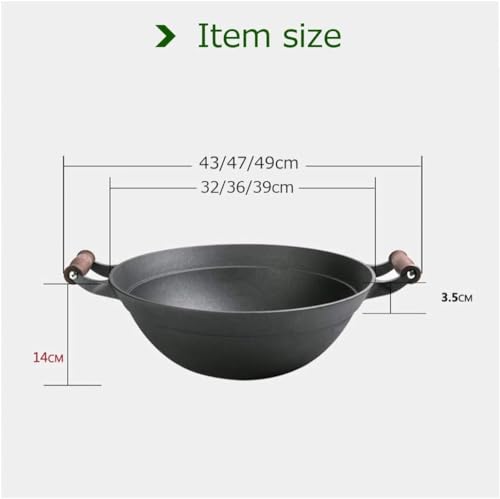 Wok de Hierro Fundido con Tapa, 39 cm miniatura 2