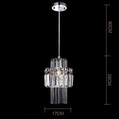 Lampe suspendue en cristal romantique pour table de salle à manger - 5