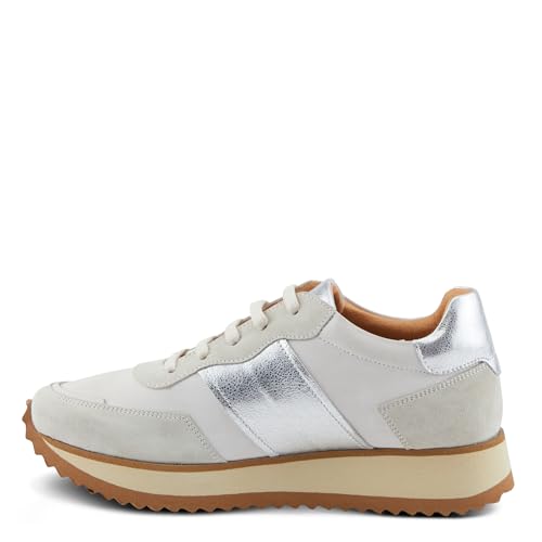 Spring Step Women's Compter Sneakers with Leather and Suede Mix, Cushioning, and Removable Insoles3