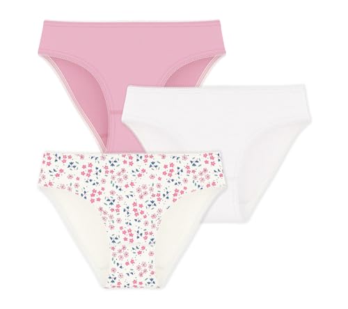 Set di 3 mutandine da ragazza a coste 1 x 1, un materiale morbido, leggero e ultra confortevole