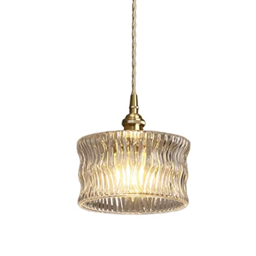 Lustre antique en verre Stripe pour illuminer votre comptoir de bar vintage
