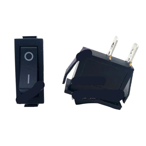 Interruptor KCD3 de 2 pines para reparación de electrodomésticos del hogar y proyectos de bricolaje