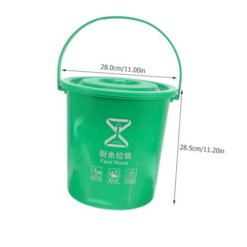 Caneca de Basura de Cocina Mobestech Plástico Verde miniatura 2