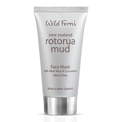 Wild Ferns Rotorua Mud Face Mask with Aloe Vera and Cucumber, 80ml, Pack of 1