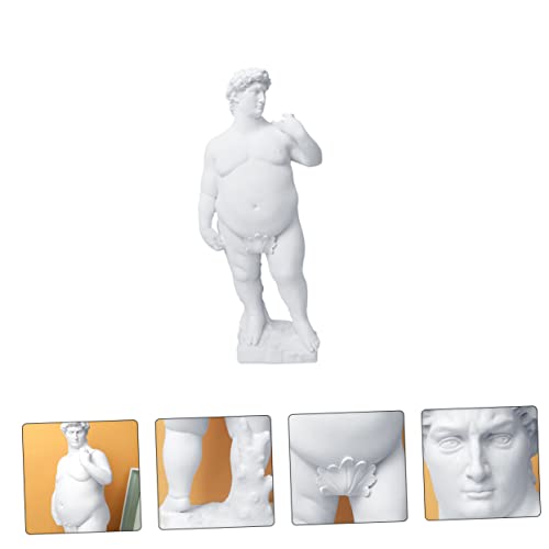 Estatua David Resina Beige Decoración Hogar 25x11x7 cm miniatura 5