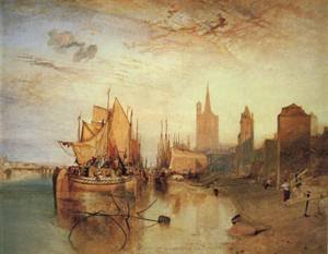 Peinture à l'huile Turner Cologne grand format 36x48