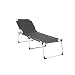 Produktbild acamp Gartenliege Riviera | 70x216x37 cm | Aluminiumgestell mit innenliegender Stahlverstärkung | Liegestuhl klappbar | atmungsaktives Acatex-Gewebe | mehrfach verstellbare Rückenlehne | wetterfest