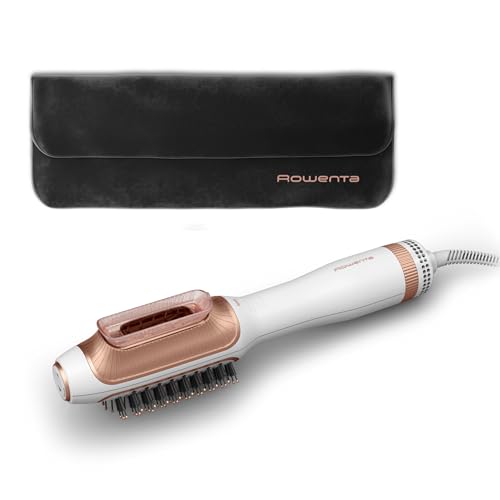 Rowenta Reverso - Secador de pelo y Cepillo de aire caliente 2 en 1, para alisar y moldear en un click, neceser incluido, CF9820