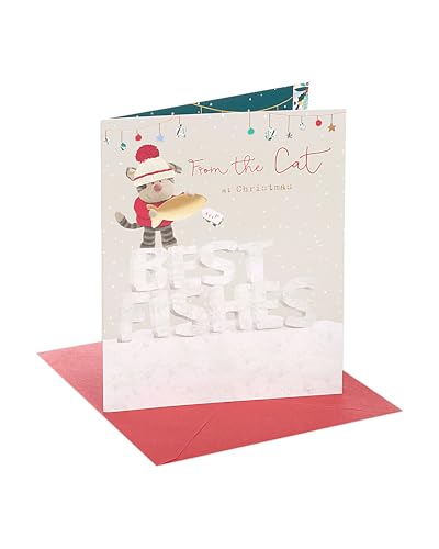 Boofle Tarjeta de Navidad de The Cat - Bonito diseño