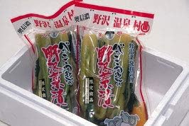 Amazon とみき漬物 野沢菜漬け 昔ながらのうんまい菜っぱ 長野県 野沢温泉村 ケンミンショー 2種類セット とみき漬物 野沢菜 通販