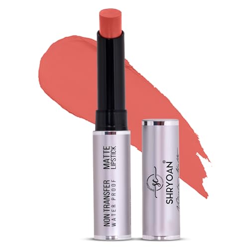 Image of Shryoan Velvety Matte Non-Transfer Lipstick I Long Lasting Stay with Non-Transfer Formula | Smudge & Water Proof (3.5 gm)