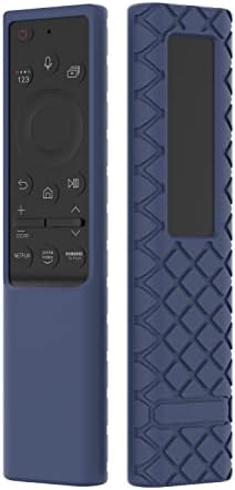 Silicone Case for Samsung Remote BN59-01357A BN59-01363A BN59-01311B Remote Anti Slip Back Cover for 2021 2022 Solar Cell Remote Control Protective Case for Samsung Smart TV Sleeve Skin (Blue)