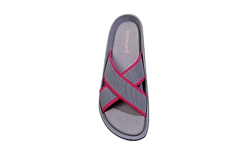 Image of Neeman's Cross Knit Sandal for Women| Comfortable and Light Weight | Stylish and Fashionable | Flexible, Durable Soft Cushioned Chappal for Women | Trendy Everday Comfort Slides