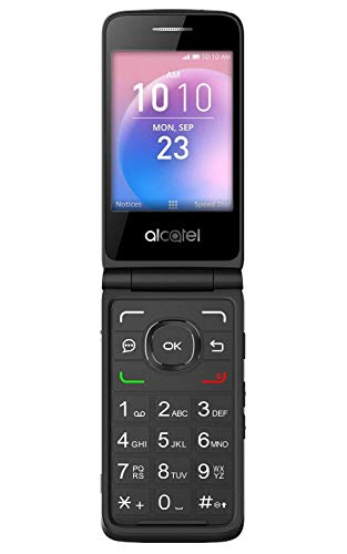 Alcatel Go Flip 4044 4G Lte (Unlocked For All Carriers) Flip Phone For Seniors Big Buttons Easy To Use - Black #TOP1