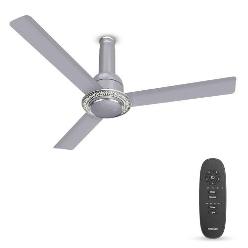 Havells CERA BLDC 1200mm Premium Underlight Ceiling Fan with 100% Pure Copper| Reverse Rotation | Remote Controlled | Watt: 35|Air Flow: 225 cmm|Speed: 350 RPM| 2 Years Manufacturer Warranty (Mist)