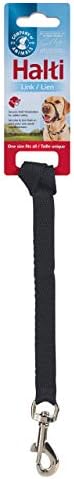 Company of Animals Halti Link One Size Fits All, Perfect to use on Headcollar and Optifit Headcollar, Dog Harness to Collar Safety Link strap, Easy to Use, Professional Training Aid for Dogs,Black