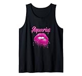 Labios rosa con purpurina acuario