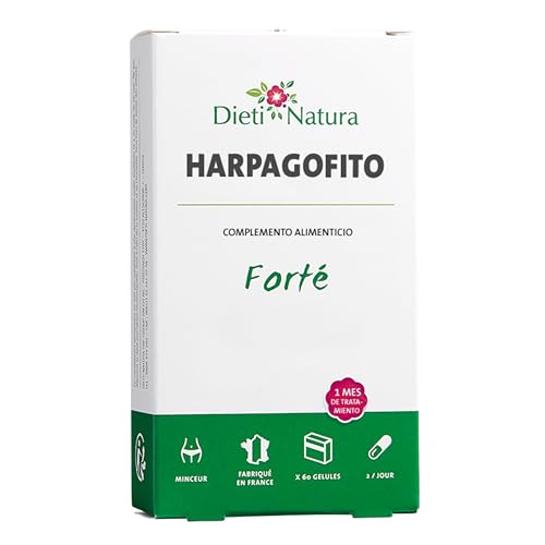 Dieti Natura Sticks de Harpagofito Forte - Harpagofito Altamente Dosificado de Harpagosidos - Calmante Natural que Alivia Articulaciones y Favorece la Flexibilidad, 3 blisters de 20 cápsulas - Sin OGM