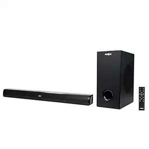 FRONTECH Avon Multimedia Bluetooth Soundbar Speaker with Subwoofer | USB & TF Compatible | HDMI & AUX Input | Wall Mounting | 1 Year Warranty (Black)