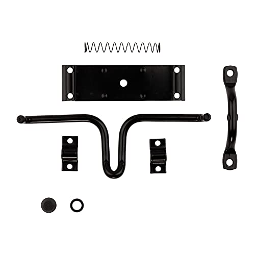National Hardware N236-729 Stall And Gate Latch, 0, Black #TOP2