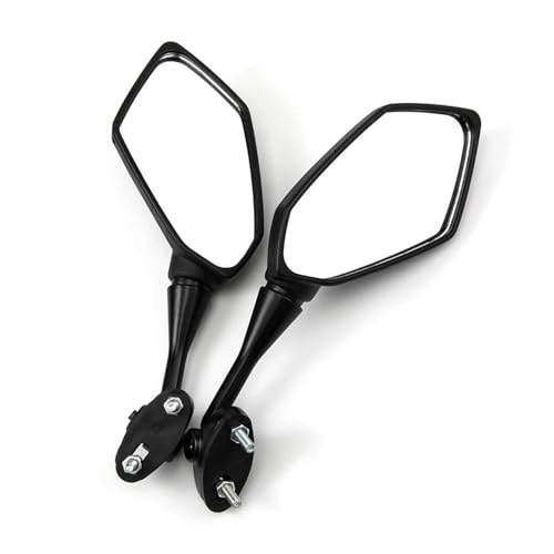 旧裏 うずまきミラー 14枚セット バックミラー ブラック オーバル 左右 バイク カワサキ ZZR-1400 ZX-14