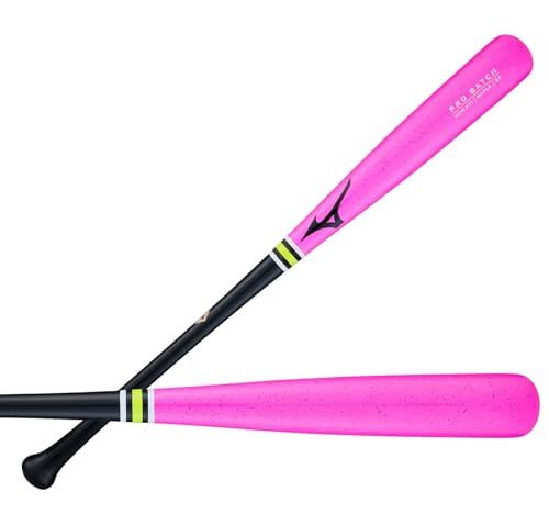 Bate de béisbol de madera Mizuno Pro MZM 271 para hombre, arce premium rosa de 33 pulgadas