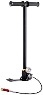 HIRAM High Pressure Hand Pump Air Rifle Filling Stirrup Pump 40MPA, Stainless Steel