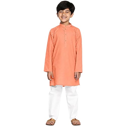 Image of Chandrakala Kids Kurta Set for Boys Indian Ethnic Wear (KK117-P)