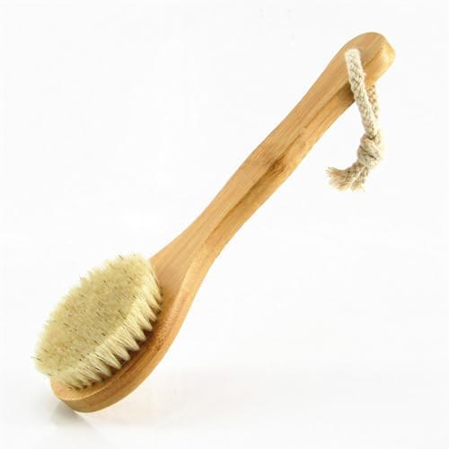 HiKin 9.84" Short Handle Dry Body Brush Back Scrubber