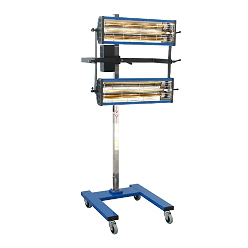 pakowin Infrared Paint Curing Lamp, 2100W 110V Short Wave Infrared Paint Drying Light with Timer (1-60min), Car Bodywork Repair Paint Dryer